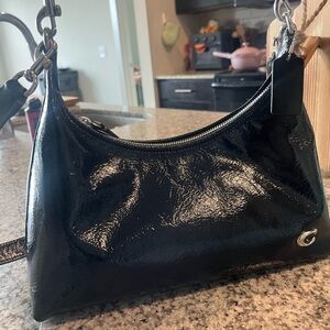 Coach Juliet Black Glazed Leather